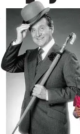  ?? ?? Brolly useful: Steed (Patrick Macnee) in The Avengers. Right, James Bond with torch, umbrella and whistle