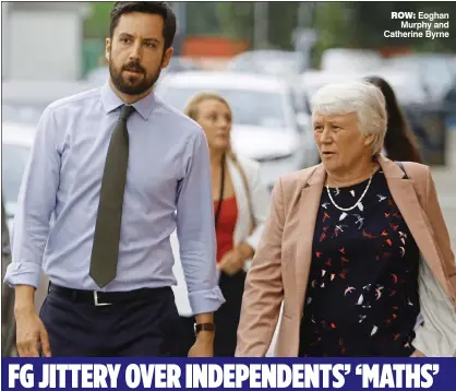  ??  ?? row: Eoghan Murphy and Catherine Byrne