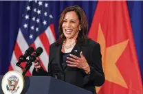  ?? Evelyn Hockstein / Associated Press ?? Vice President Kamala Harris said the U.S. is focused on evacuating remaining American citizens and Afghan allies.