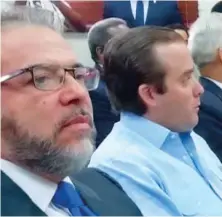  ?? NIZA CAMPOS ?? Guillermo Moreno, de Alpaís, y José Ignacio Paliza, del PRD.