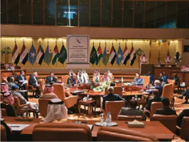  ??  ?? The first Foreign Ministers Meeting of the Arab and African Coastal States of the Red Sea and the Gulf of Aden was held in Riyadh on December 12, 2018. Saudi Arabia reached an agreement with six other Arab and African states to establish a new regional security entity to safeguard the Red Sea and the Gulf of Aden.