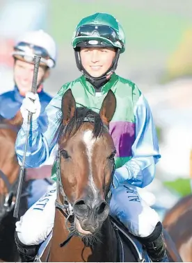  ?? Photo / Race Images ?? Temyia Taiaroa returns to scale aboard Way Above.