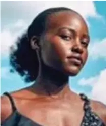  ??  ?? Smooth: Lupita Nyong’o on Grazia’s cover Unedited: An image from the photo-shoot