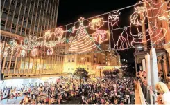  ?? MATTHEW JORDAAN African News Agency (ANA) Archive ?? WHILE Cape Town will party when the festive lights are switched on, the one-night event will cost us R4.5m. |