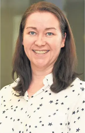  ??  ?? DELIGHTED: Caroline Muir has been promoted from her role as head of business tax