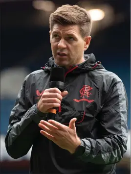  ?? ?? Rangers manager Steven Gerrard has been linked with the Newcastle job despite a lack of Premier League experience