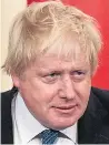  ??  ?? Pressure...Boris Johnson