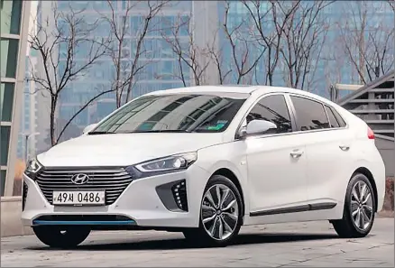  ??  ?? THREE WISHES: to be confirmed. Hyundai’s Ioniq will be coming Down Under in all three electrifie­d variants, but timing is yet