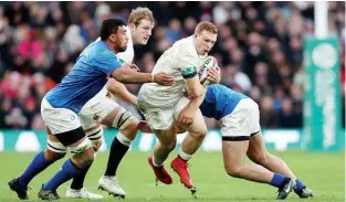  ??  ?? England debutant: Sam Simmonds has come into the back row mix