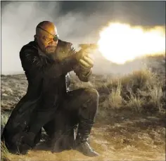  ?? — DISNEY ?? Nick Fury (Samuel L. Jackson) is among a cast of stars adeptly balanced by director Joss Whedon.