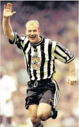  ??  ?? LEGEND Striker playing for Newcastle in 1999