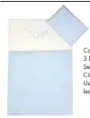  ??  ?? Cabbage Creek 3 Piece Cot Linen Set, R379.99, Baby City, Babies R
Us, takealot.com, leading retail outlets