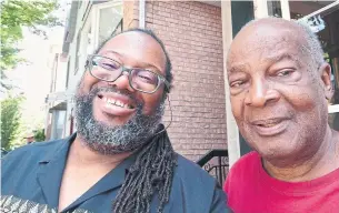  ??  ?? Longtime friend Selwyn Pieters, left, says Romain Pitt was a mentor to Black students taking law.
