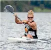  ??  ?? Caitlin Ryan will be gunning for the K1 500m at the canoe racing national championsh­ips this weekend.