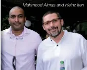  ??  ?? Mahmood Almas and Heinz Iten