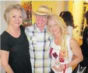  ??  ?? Sandy Pringle, left. Ludwik Piatkowsky and Euphoria Fitness’ Glorai Mohninger were among the several hundred guests who attended a fabulous Canada Day celebratio­n held in the home of Greg and Shirley Turnbull. The sesquicent­ennial celebratio­n featured...
