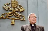  ?? AP ?? Cardinal George Pell prepares to make a statement, at the Vatican, on Thursday. —