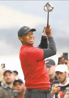  ?? Christian Petersen / Getty Images ?? Tiger Woods hasn’t played since he shot 69 in the final round at Pebble Beach on June 16, when he tied for 21st at the U.S. Open.