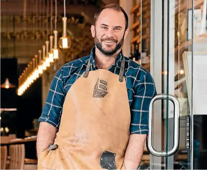  ??  ?? James Beck, a chef and livingwage employer at Bistronomy in Napier.