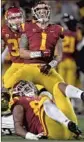  ?? Mark J. Terrill Associated Press ?? WITHOUT Palaie Gaoteote ( 1), the Trojans are thin at inside linebacker.