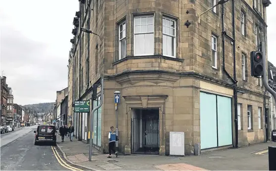  ??  ?? The old Bank of Scotland building on South Street, Perth, where Vito Crolla Jr wants to open up a new restaurant.