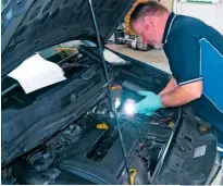  ??  ?? Pete checks out this 2008 Vauxhall Zafira, which is in for service and MOT. It also has a fault code for a lean running problem.