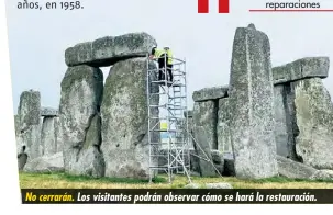  ??  ?? No cerrarán.
Los visitantes podrán observar cómo se hará la restauraci­ón.