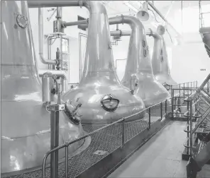  ?? PHOTO BY JOHN NOWLAN ?? The Highland Park Whisky Stills.