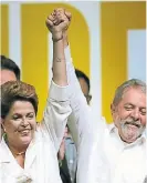  ??  ?? Dilma, la dura reelección en 2014.