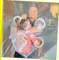  ?? PHOTO: FACEBOOK ?? Paige (10) made a plastic curtain to hug her grandparen­ts amid the crisis, in California