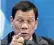  ??  ?? Rodrigo Duterte says he will kill his son and protect the police who do it if claims he is involved in drugs are proved