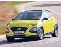  ?? FOTO: HYUNDAI ?? Der neue Hyundai Kona ist ein Hingucker mit inneren Werten und besticht durch jede Menge Charme.