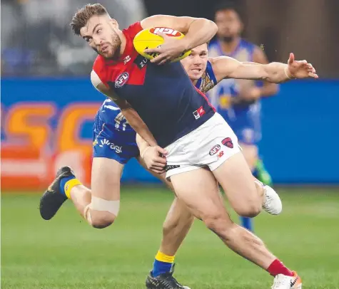  ?? Picture: PAUL KANE/GETTY IMAGES ?? The supply to Melbourne’s forward line from Jack Viney needs to be clean if the Demons are to improve