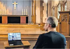  ??  ?? Sunday service: Archbishop of Canterbury Justin Welby addressed the nation from afar