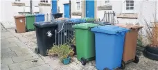  ??  ?? Changes Grey and blue bin collection­s will reduce next year
