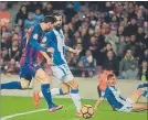  ?? FOTO: MONTILLA ?? Messi, en la acción del primer gol