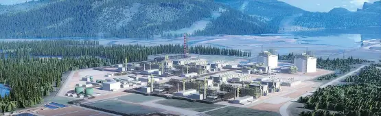  ?? LNG CANADA ?? A $40-billion LNG Canada project would include a natural gas pipeline from northeast B.C. to a new terminal in Kitimat.