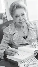  ?? MARY ALTAFFER/AP 2013 ?? Mary Higgins Clark, who died in 2020 at 92, was the tireless and long-reigning “Queen of Suspense” whose tales of women beating the odds made her one of the world’s most popular writers.