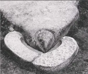  ??  ?? Edward Ranney: The Condor Stone, Machu Picchu, Peru (detail), 1975, gelatin silver print