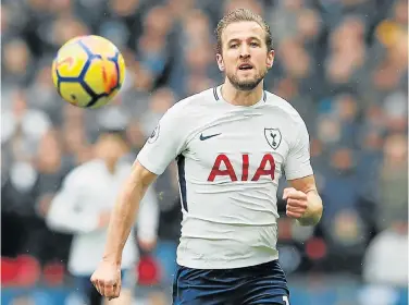  ?? Picture: REUTERS/DAVID KLEIN ?? THE BIG TIME: Prolific scorer Harry Kane, of Tottenham Hotspur, gets his Champions League break tonight when his team plays Juventus in Turin