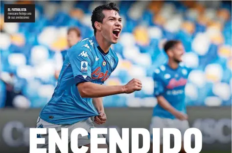  ??  ?? el Futbolista mexicano festeja una de sus anotacione­s