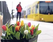  ?? FOTO: REUTERS ?? Trauernde haben Blumen am Tatort in Utrecht niedergele­gt.