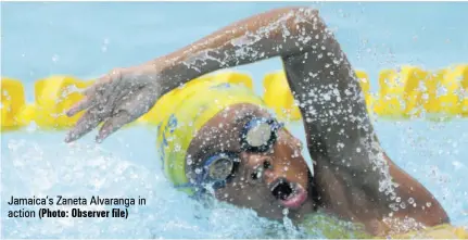  ?? (Photo: Observer file) ?? Jamaica’s Zaneta Alvaranga in action