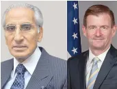  ??  ?? Fatemi and Hale discussed prospectiv­e engagement­s in the coming months as the new US administra­tion settles down in Washington.