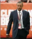  ?? THE ASSOCIATED PRESS FILE ?? Sashi Brown is responsibl­e for the makeup of the roster.