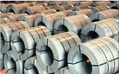  ??  ?? Arcelor Mittal coil steel. The plant is outdated and no longer competitiv­e, says Neasa’s chief executive Papenfus.