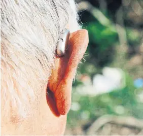  ?? JUAN MOYANO TRIBUNE NEWS SERVICE ?? According to the Hearing Loss Associatio­n of America, only one in three people who need hearing aids actually use them.