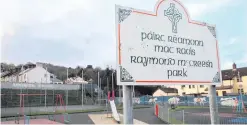  ??  ?? The playground in Newry named after hunger striker Raymond McCreesh