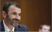  ?? MARIAM ZUHAIB — THE ASSOCIATED PRESS ?? Daniel Werfel testifies before the Senate Finance Committee during his confirmati­on hearing to be Internal Revenue Service commission­er.