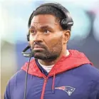  ?? STEW MILNE/AP ?? Inside linebacker coach Jerod Mayo formally will be introduced as head coach of the Patriots on Wednesday.